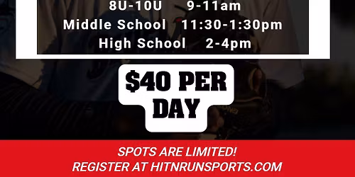 Softball and Baseball Hitting Camp