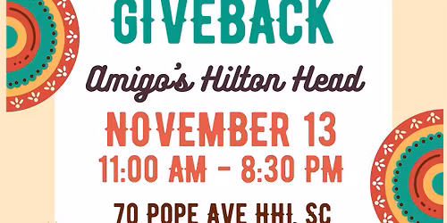 Nov 13 #GIVEBACK Event at Amigos of Hilton Head {St. Luke's Preschool}