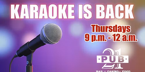 Thursday Night Karaoke @ Pub 21