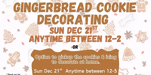 Gingerbread Cookie Decorating