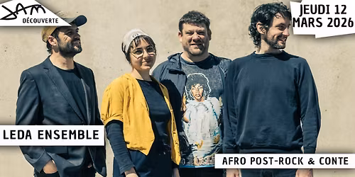 LEDA ENSEMBLE (afro post-rock & conte) au JAM
