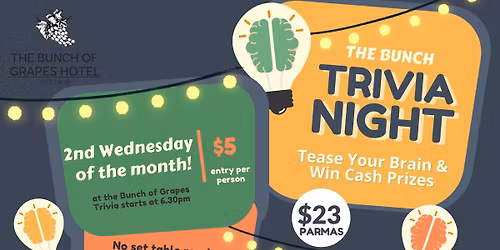 Trivia Night - 2nd Wednesday of the Month!