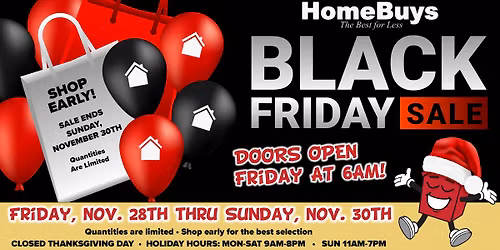 It's Black Friday! Mark This Event. Follow Along to Learn About Our Deals!