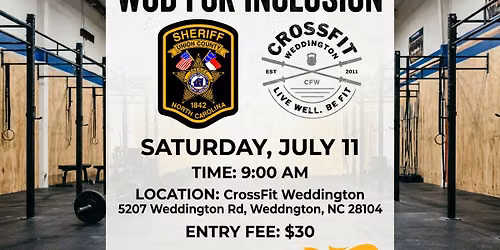 WOD For Inclusion at Crossfit Weddington