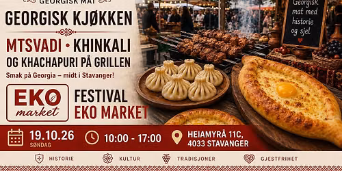 Georgisk mat til festival EKO market \ud83c\uddec\ud83c\uddea\ud83e\uddd1\u200d\ud83c\udf73