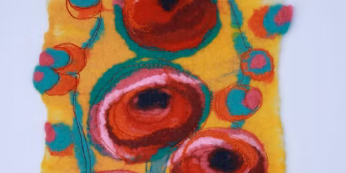 Wet Felted Table Runner Class with Rhonda