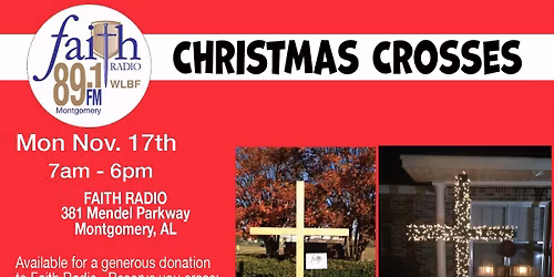 Faith Radio Christmas Crosses - Distribution Day