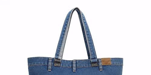 Upcycled Textiles Tote Bag by Anita Grey