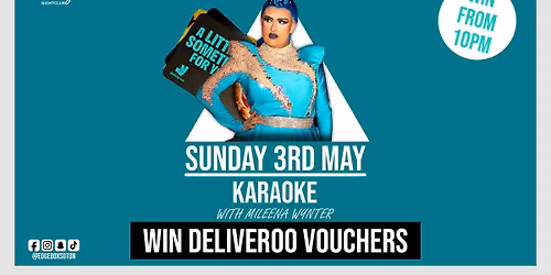 Bank Holiday Karaoke - WIN Deliveroo Vouchers