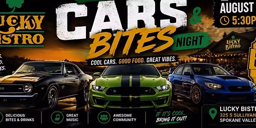 Cars & Bites Night At Lucky Bistro