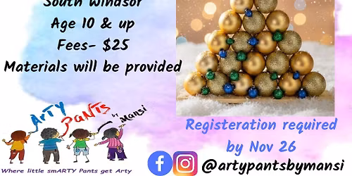 Workshop to make your own ORNAMENTAL CHRISTMAS TREE