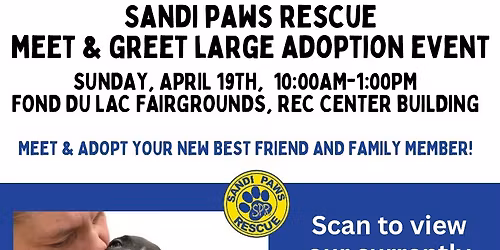 Sandi Paws Rescue Monthly Transport and Adoption Event