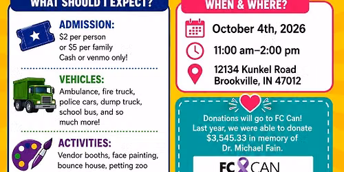 5th Annual Touch a Truck & More Vendor Event!