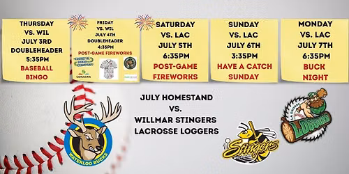 Waterloo Bucks vs. La Crosse Loggers
