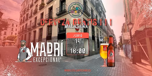 CERVEZA GRATIS \u00b7 Estilo Artesano Malasa\u00f1a \u00b7 14 de Junio
