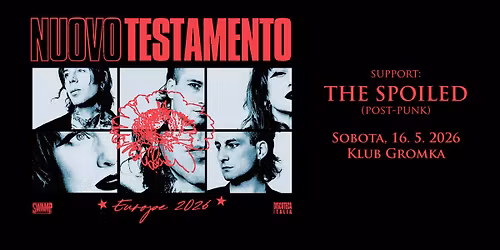 Nuovo Testamento in The Spoiled (italo-disco\/darkwave\/post-punk) - 16. 5. @ Klub Gromka