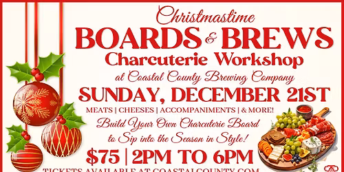 Christmastime Boards & Brews - Charcuterie Workshop
