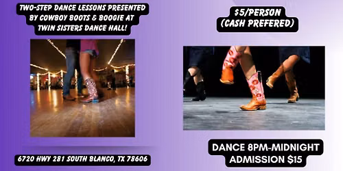 Two-Step Dance Lessons with Cowboy Boots & Boogie