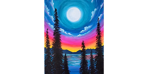 Moon Rise Forest - Paint and Sip in Sacramento | Classpop!\u2122