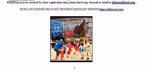 H4H SSWD March Madness Western Dressage Show