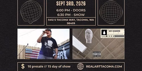 Real Art Tacoma Presents: Pear and You Hate Draven