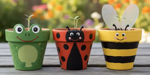 Paint a Plant Pot Workshop - SPRING BREAK: GROW CLUB Ages 6-12