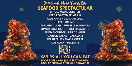 New Year\u2019s Eve All You Can Eat Seafood at The Showboat Hotel