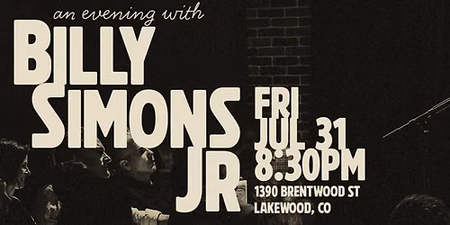 An Evening with Billy Simons Jr (Presented by Lakewood UMC)