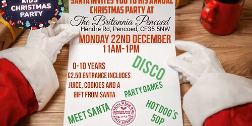 KIDS CHRISTMAS PARTY MEET SANTA