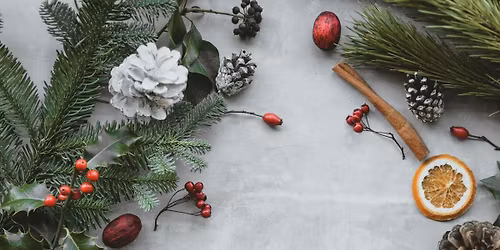 Christmas wreath making