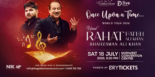 Ustad Rahat Fateh Ali Khan - Live in Concert Sydney 2026