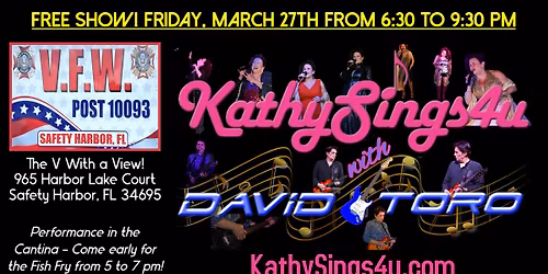 KathySings4u with David Toro at VFW Safety Harbor