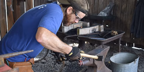 Blacksmithing and Woodworking Demonstration at the Sadie Ford Farm