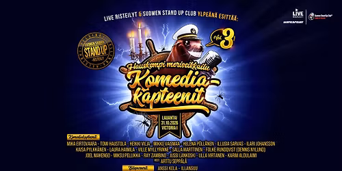 KOMEDIAKAPTEENIT VOL. 3 - HELSINGIST\u00c4 31.10.2026