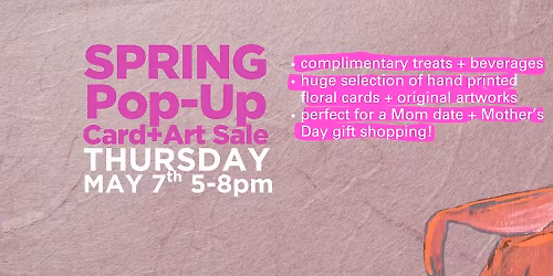 InToto's Spring Pop-Up Card + Art Sale!