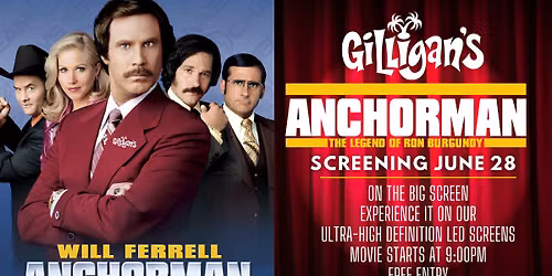 Movie Night at Gilligan\u2019s! | Free, Fun & On the Big Screen