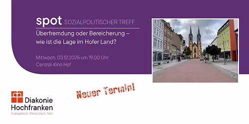 \u00dcberfremdung oder Bereicherung? Wie ist die Lage im Hofer Land? (Sozialpolitischer Treff)