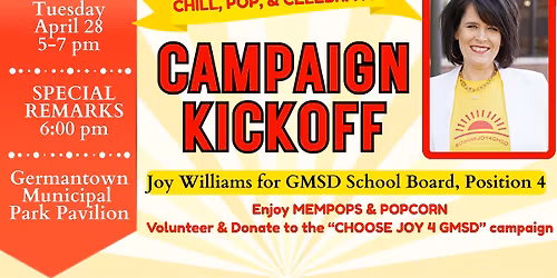 Joy Williams for GMSD Campaign Kickoff
