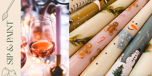 Sip & Paint | Christmas Candles