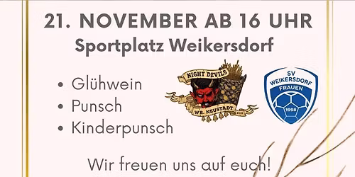 Punsch und Gl\u00fchwein am Sportplatz Weikersdorf 