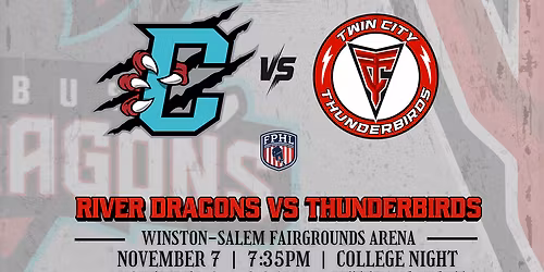 Twin City Thunderbirds at Blue Ridge Bobcats Mens Hockey at The Apex