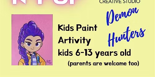 Create Kpop Demon Hunters Art at Interactive Painting Workshop