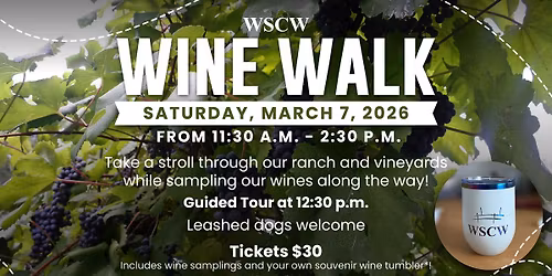 WSCW Wine Walk March 7