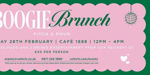 Celtic Park Events - Boogie Brunch