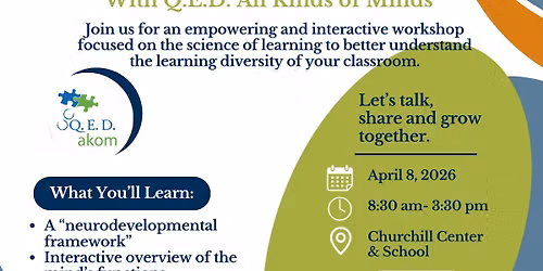 Churchill's Speaker Series Presents... "Understanding Learning & Learners"