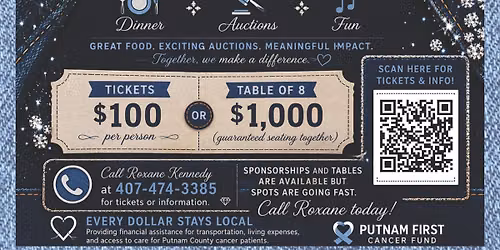 Denim & Diamonds Gala for Putnam First Cancer Fund