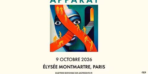 Apparat \u2022 Trabendo, Paris \u2022 9 octobre 2026