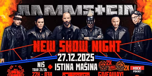 RAMMSTEIN New Show Night u Ni\u0161u - Istina Ma\u0161ina! 27.12.2025