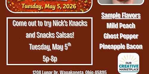 Salsa Tasting at Our Creative Marketplace WAPAKONETA