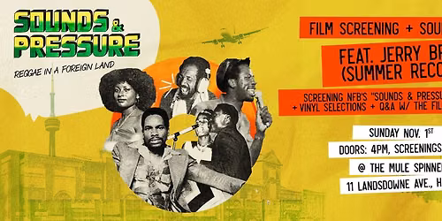 SOUNDS & PRESSURE \u2013 Film Screening + Sound Session + Q&A w\/ guest JERRY BROWN (Summer Records)